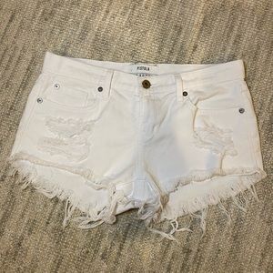 Pistola White Jean Shorts Size 25